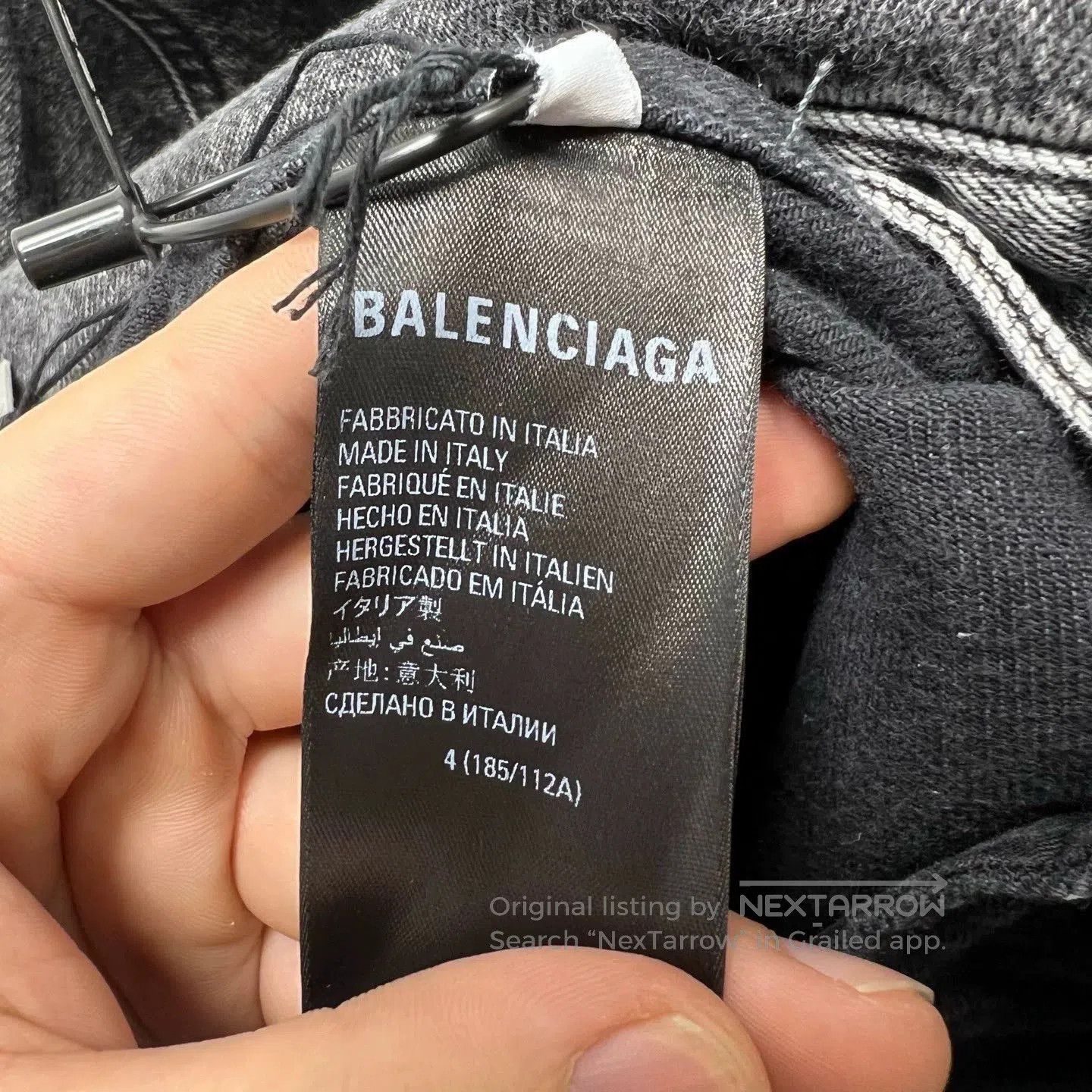 Balenciaga Balenciaga Flame Logo Denim Jacket. Size US XS / EU 42 / 0 - 6 Thumbnail