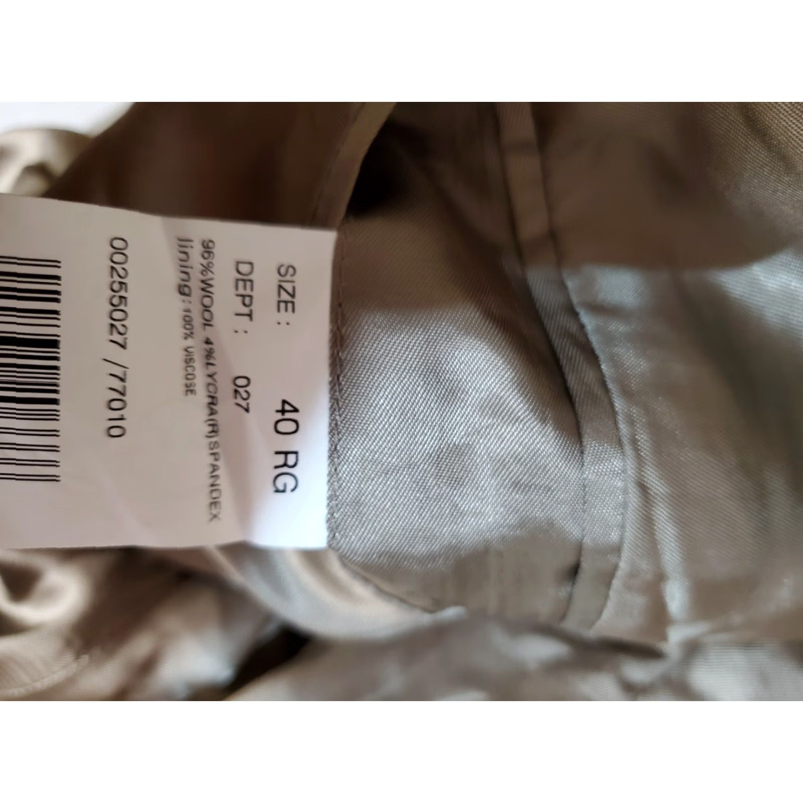 Brooks Brothers Brooks Brothers 346 Signature Beige Stretch Blazer Sport Coat Jacket Mens Sz 40R Size 40R - 5 Thumbnail