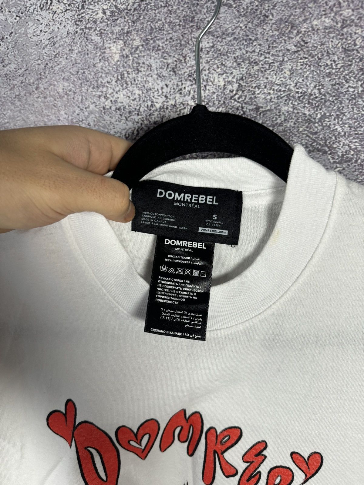 DOMREBEL Dom Rebel Montreal Graphic Print LOVE ❤️ White T Shirt Small Size US S / EU 44-46 / 1 - 9 Thumbnail