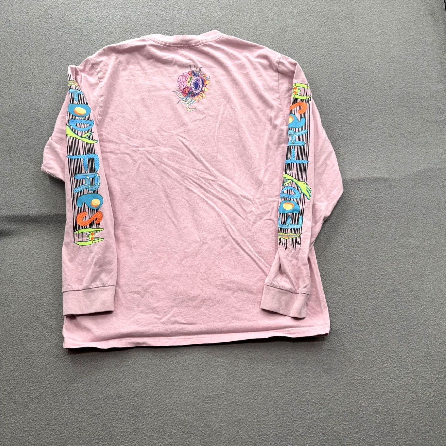 Teddy Fresh Teddy Fresh Rick & Morty Shirt Mens M Pink Long Sleeve Graphic Tee Cartoon Streetwear Size US M / EU 48-50 / 2 - 2 Thumbnail