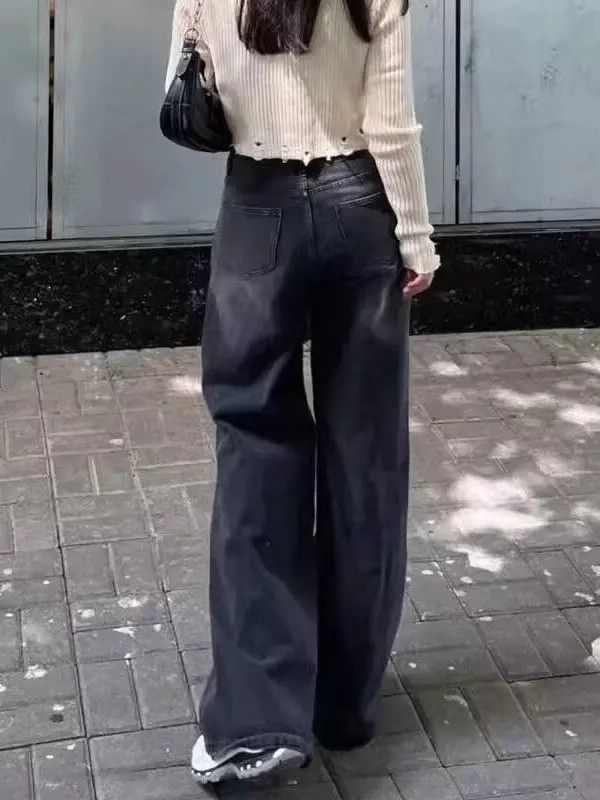Japanese Brand × Jean Retro loose straight leg high street jeans Size US 32 / EU 48 - 3 Thumbnail
