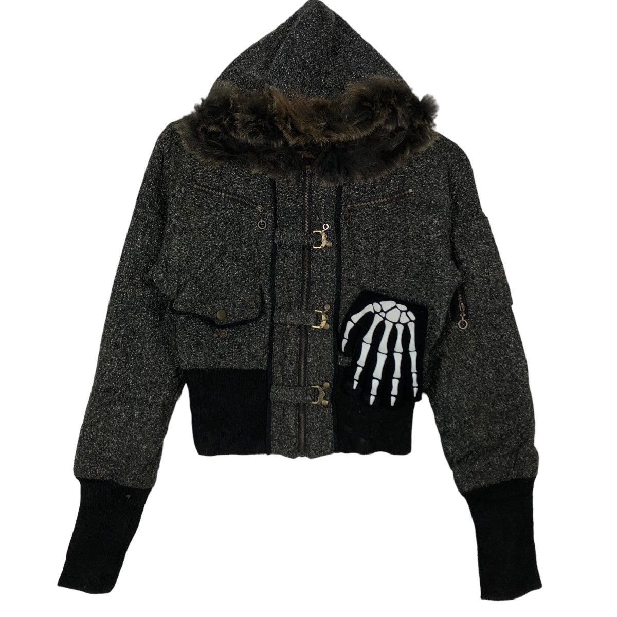 Hysteric Glamour 🔥90’s Cropped Biker Jacket Bondage Design Japan Made Size US S / EU 44-46 / 1 - 2 Thumbnail