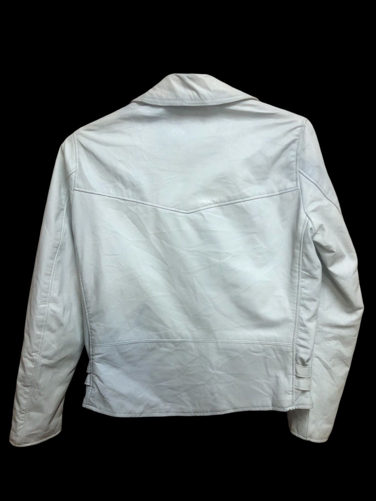 Japanese Brand Rhenium Double Collar Lamb leather Punk Jacket Size S / US 4 / IT 40 - 2 Thumbnail