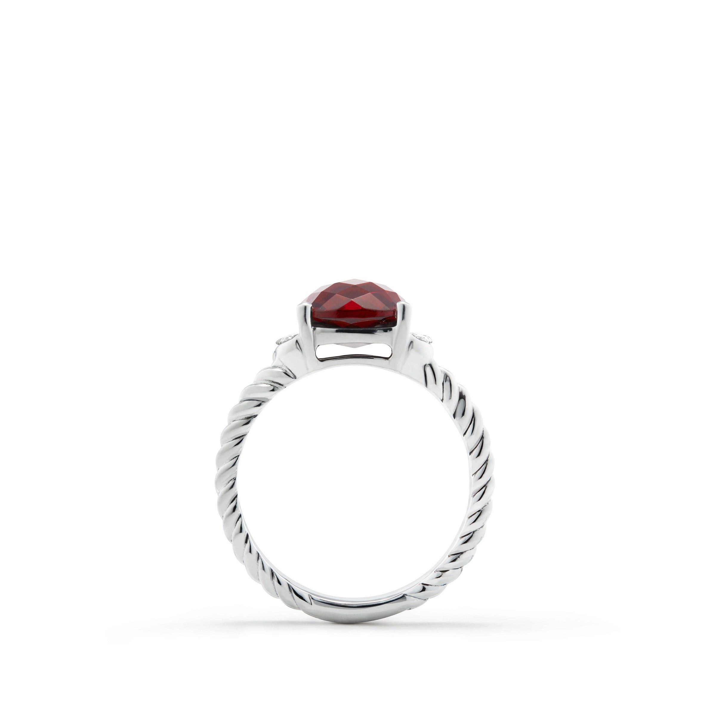 David Yurman o1w1db10526 R11028D Size:9/Petite Ring in Silver Size ONE SIZE - 3 Thumbnail