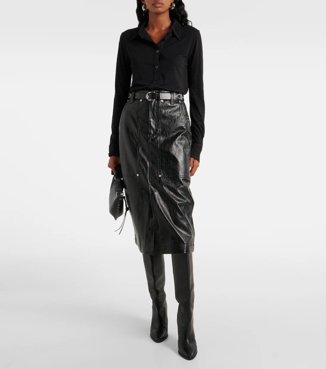 Isabel Marant Marant Etoile Imelia shirt black Size S / US 4 / IT 40 - 1 Thumbnail