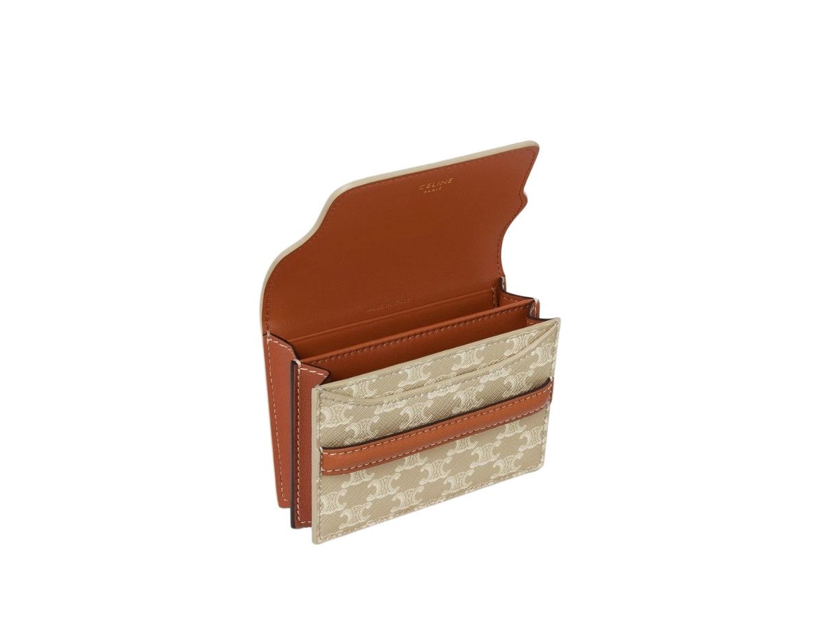 Celine o1bcso1str0725 10E242FI8 Size: OS / Card Holder in Grege Size ONE SIZE - 4 Thumbnail