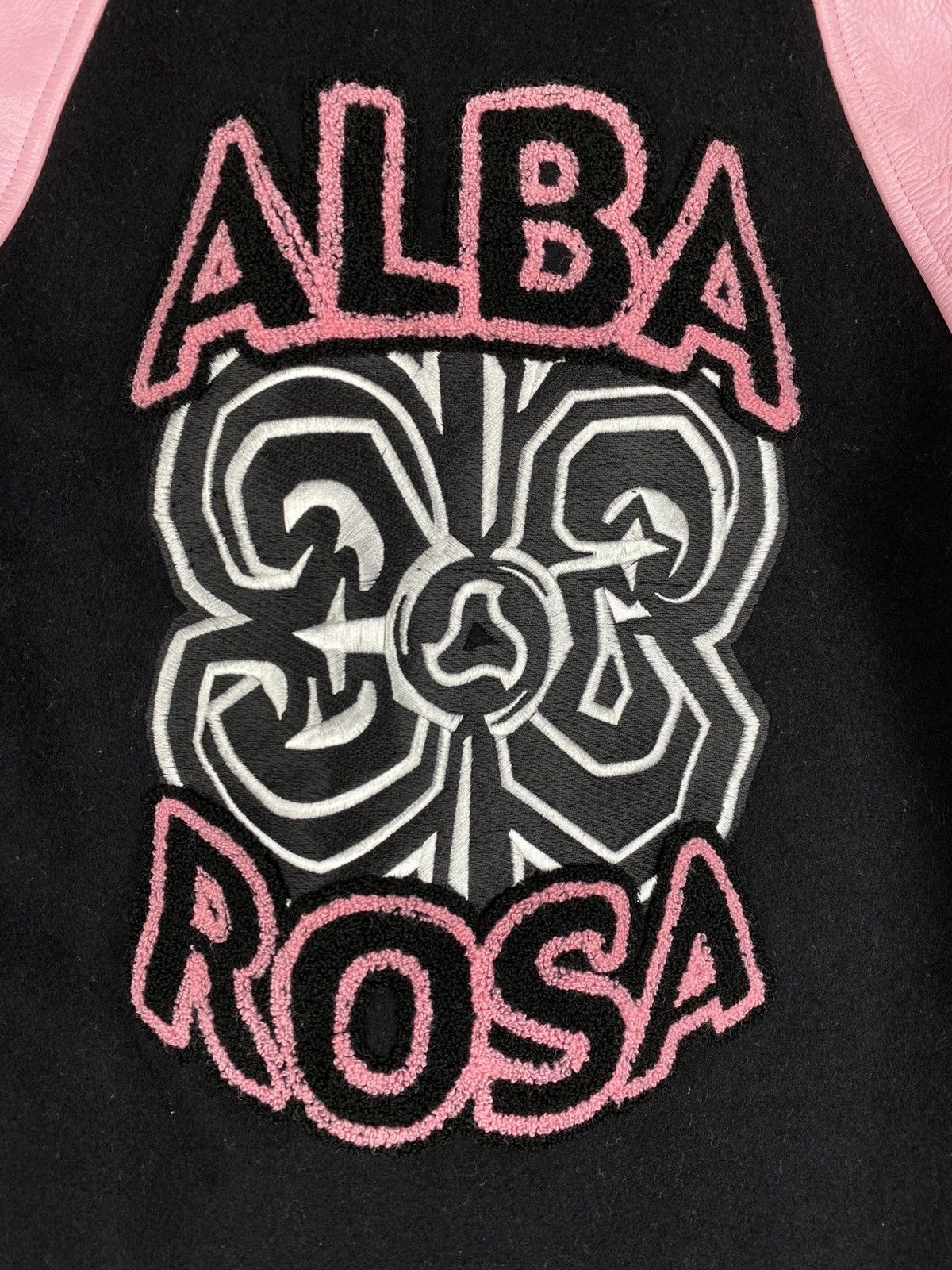Japanese Brand Alba Rosa My Tane varsity leather / wool bomber jacket Size S / US 4 / IT 40 - 20 Thumbnail