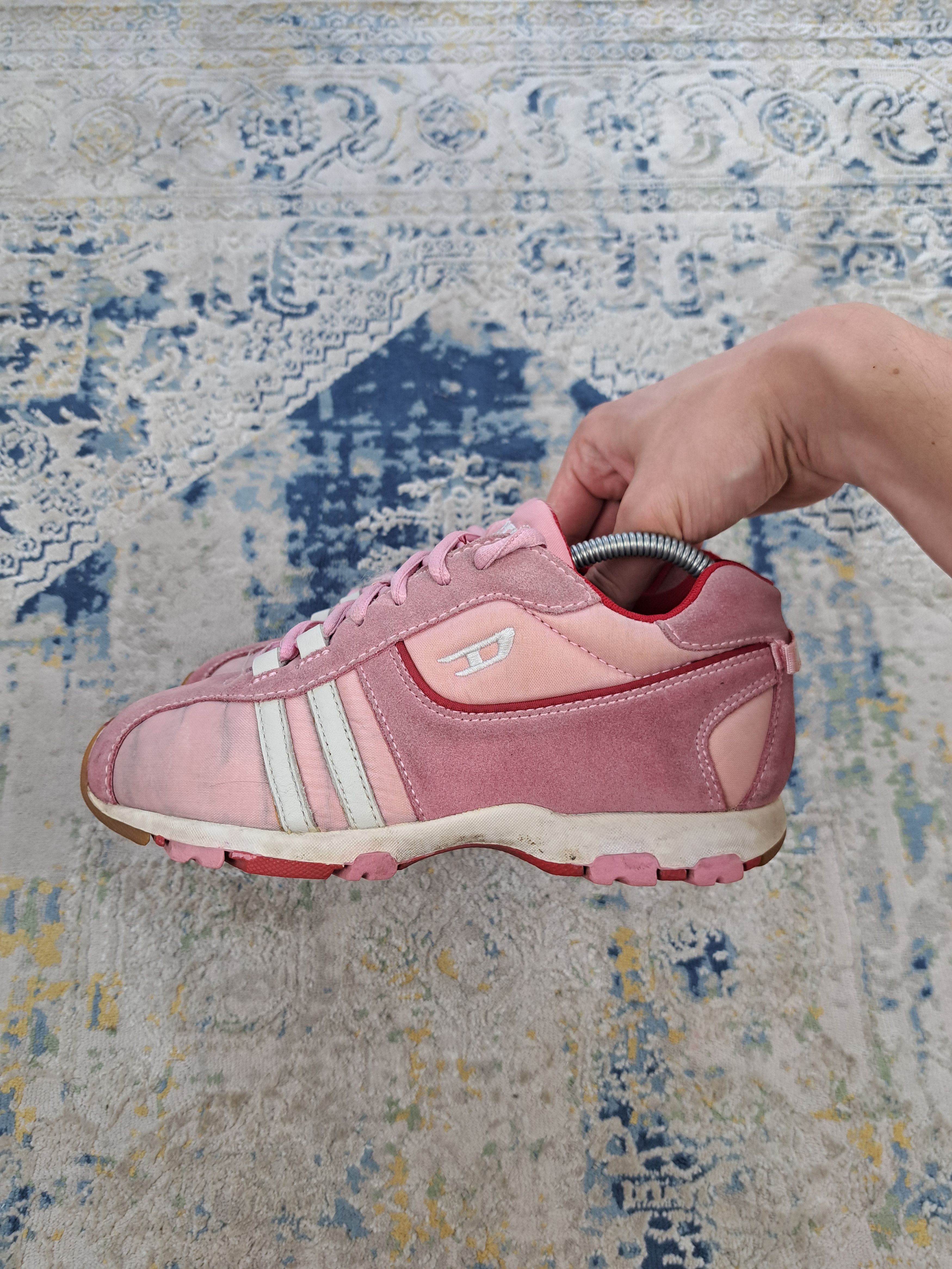Diesel Vintage Diesel Psyke Pink Oversize Sneakers Avant Garde Size US 7 / IT 37 - 4 Thumbnail