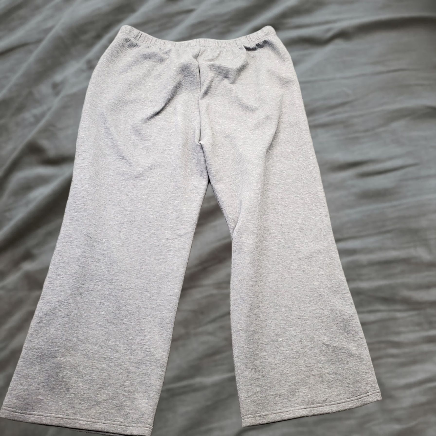Vintage Xieerduo Sweatpants Women XXL Gray Cozy Fleece Drawstring Wide Leg Size 40" / US 18 - 1 Thumbnail