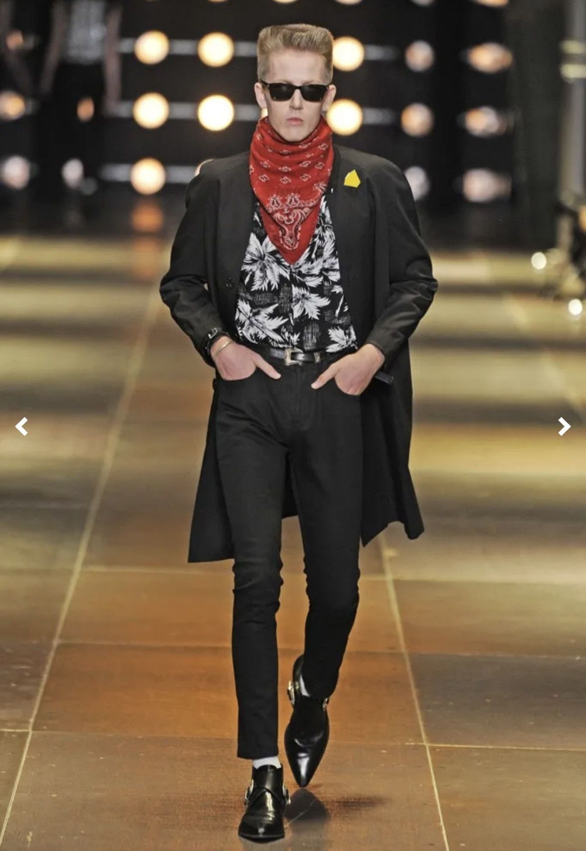Saint Laurent Paris SS14 D05 Black Raw Denim High Waisted Skinny Jeans Size US 27 - 17 Thumbnail