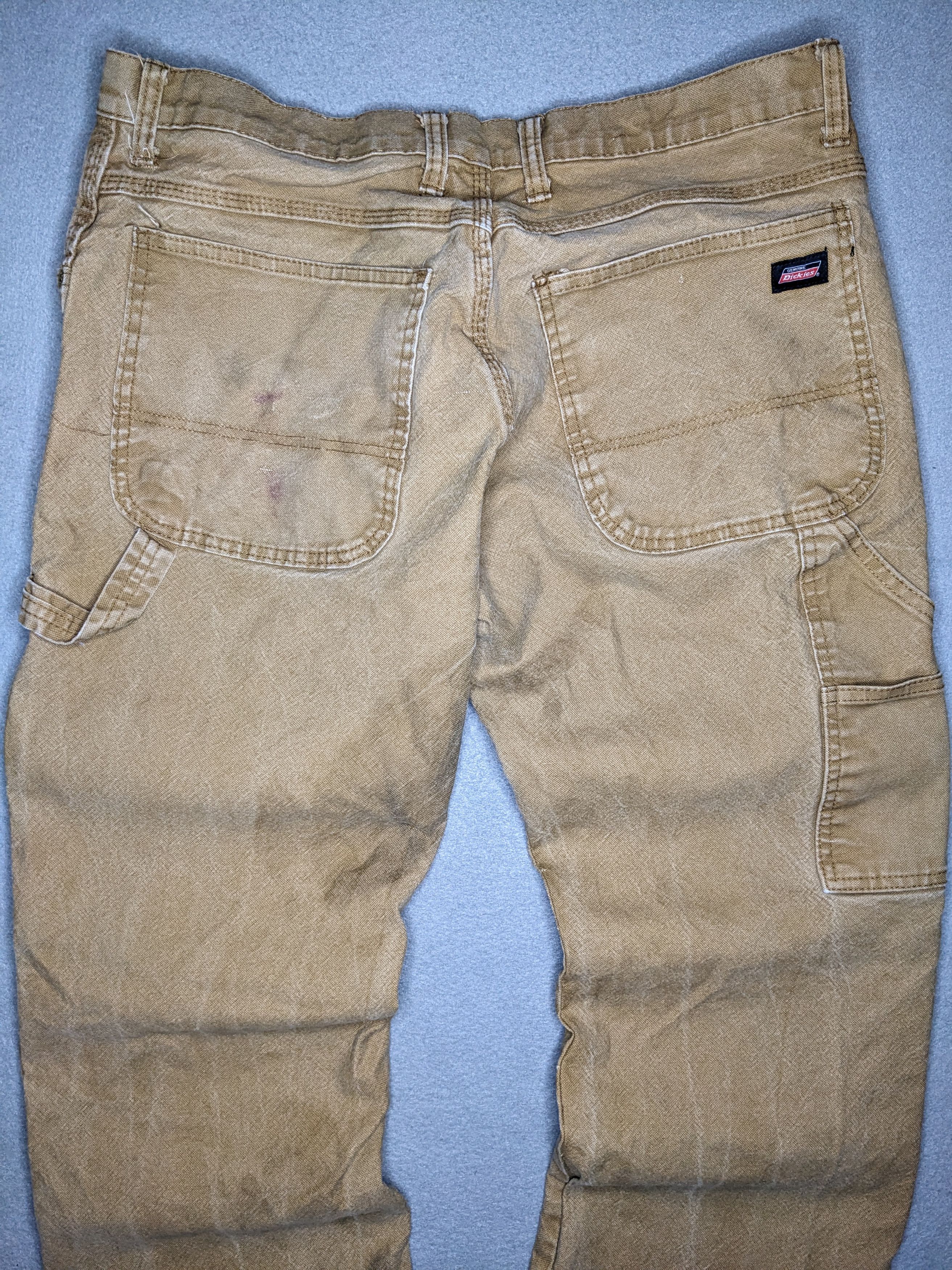 Dickies Dickies Carpenter Pants 32x29 Canvas Beige Distressed Faded Size US 32 / EU 48 - 5 Thumbnail