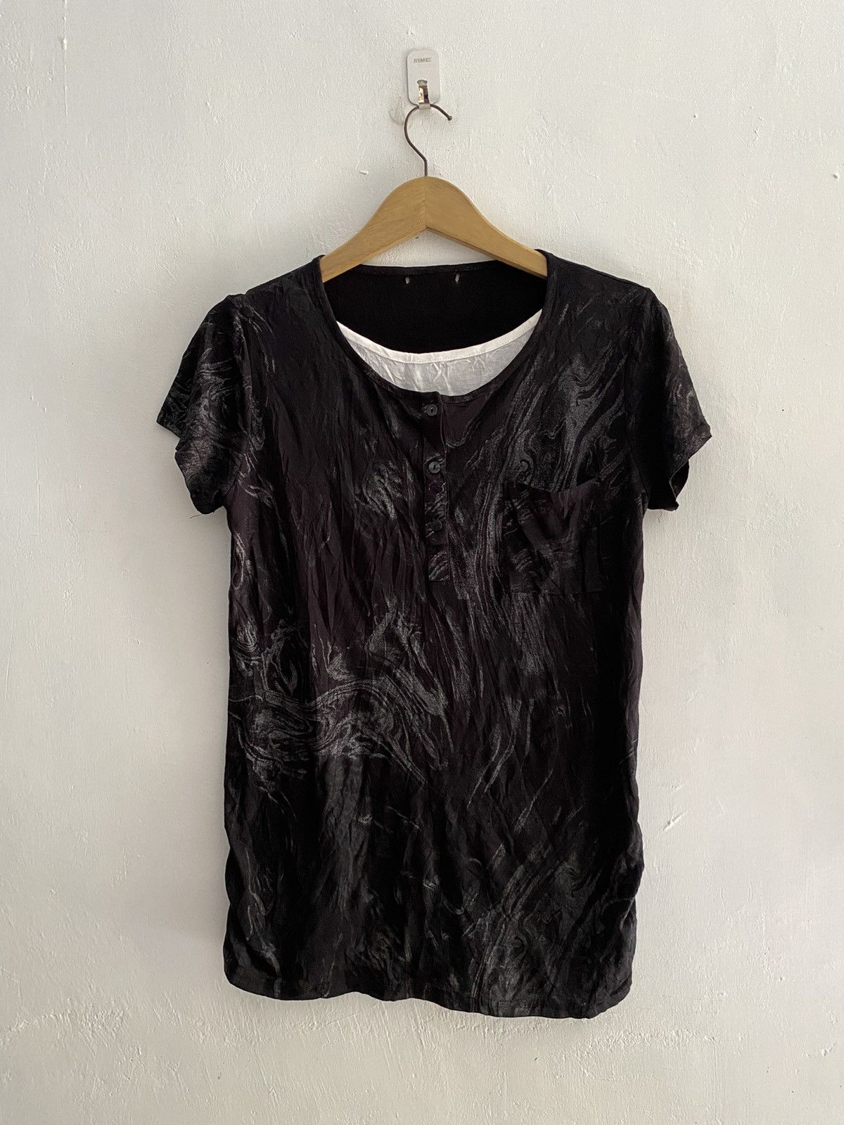 Yasuyuki Ishii Japanese double layers smoke tshirt Size US M / EU 48-50 / 2 - 1 Thumbnail