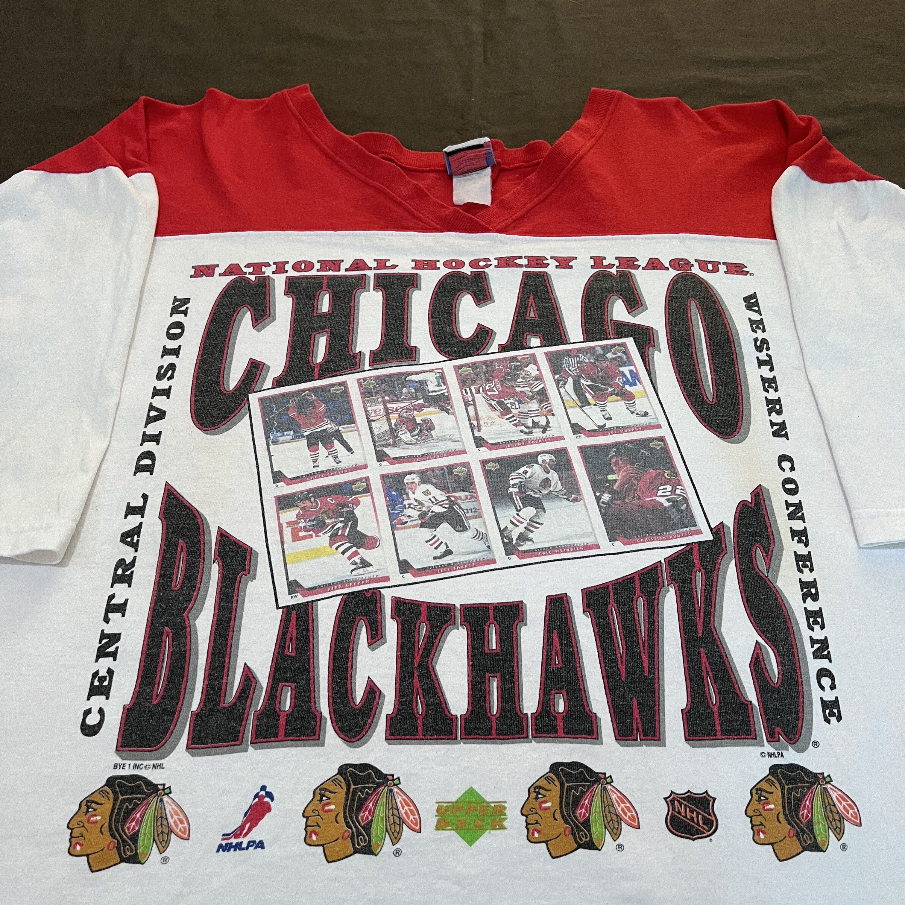 NHL Vintage Chicago Blackhawks NHL Photography Tee 2XL Hockey Size US XXL / EU 58 / 5 - 2 Thumbnail