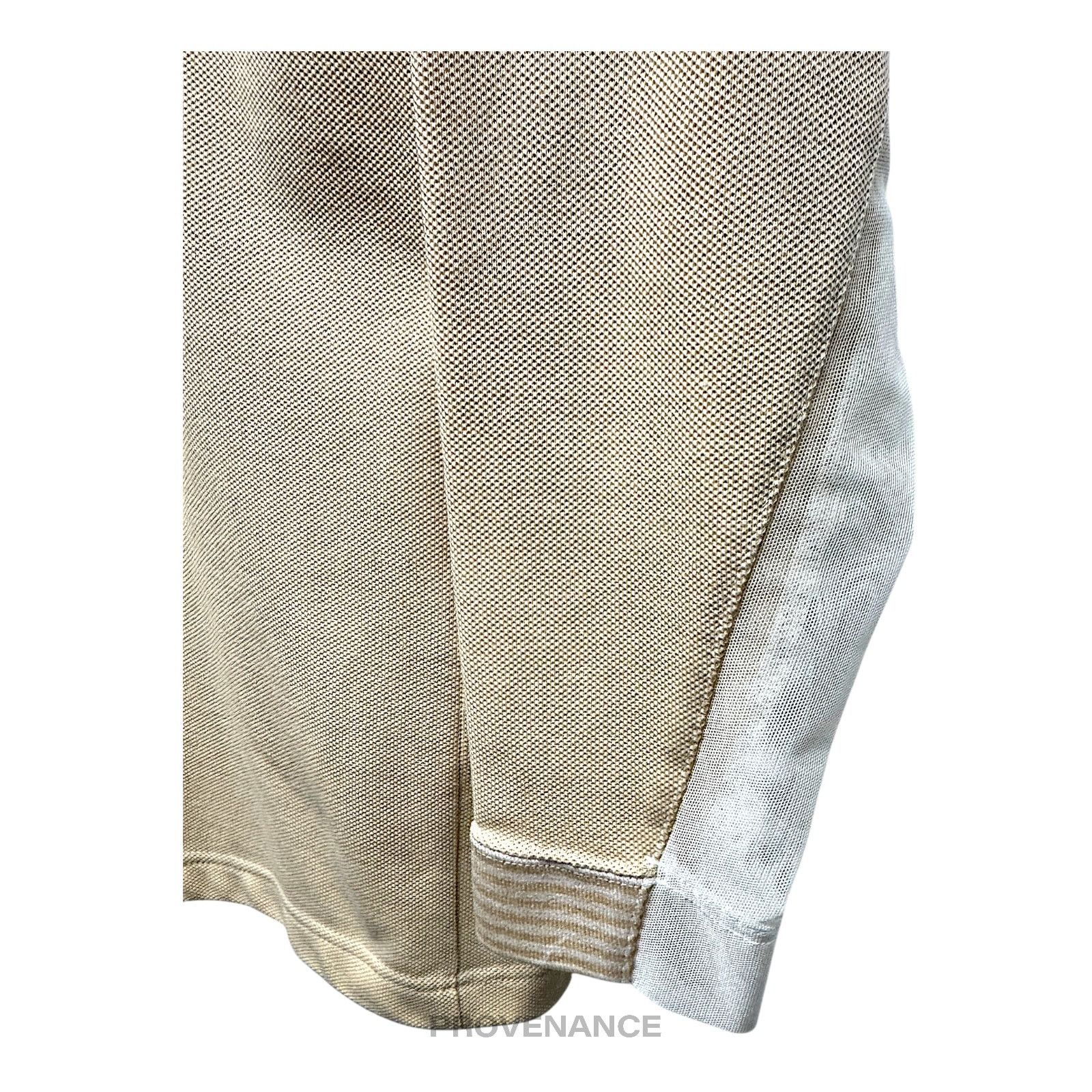 Balenciaga 🔴 Balenciaga Golf Long Sleeve Polo Shirt - Sand L Size US L / EU 52-54 / 3 - 8 Thumbnail