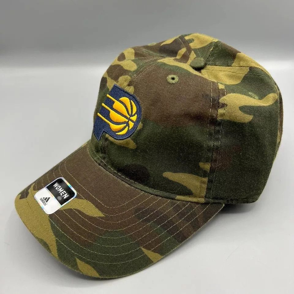 Adidas Indiana Pacers Hat Women Camouflage Adidas Strap Back Cap Size ONE SIZE - 2 Thumbnail