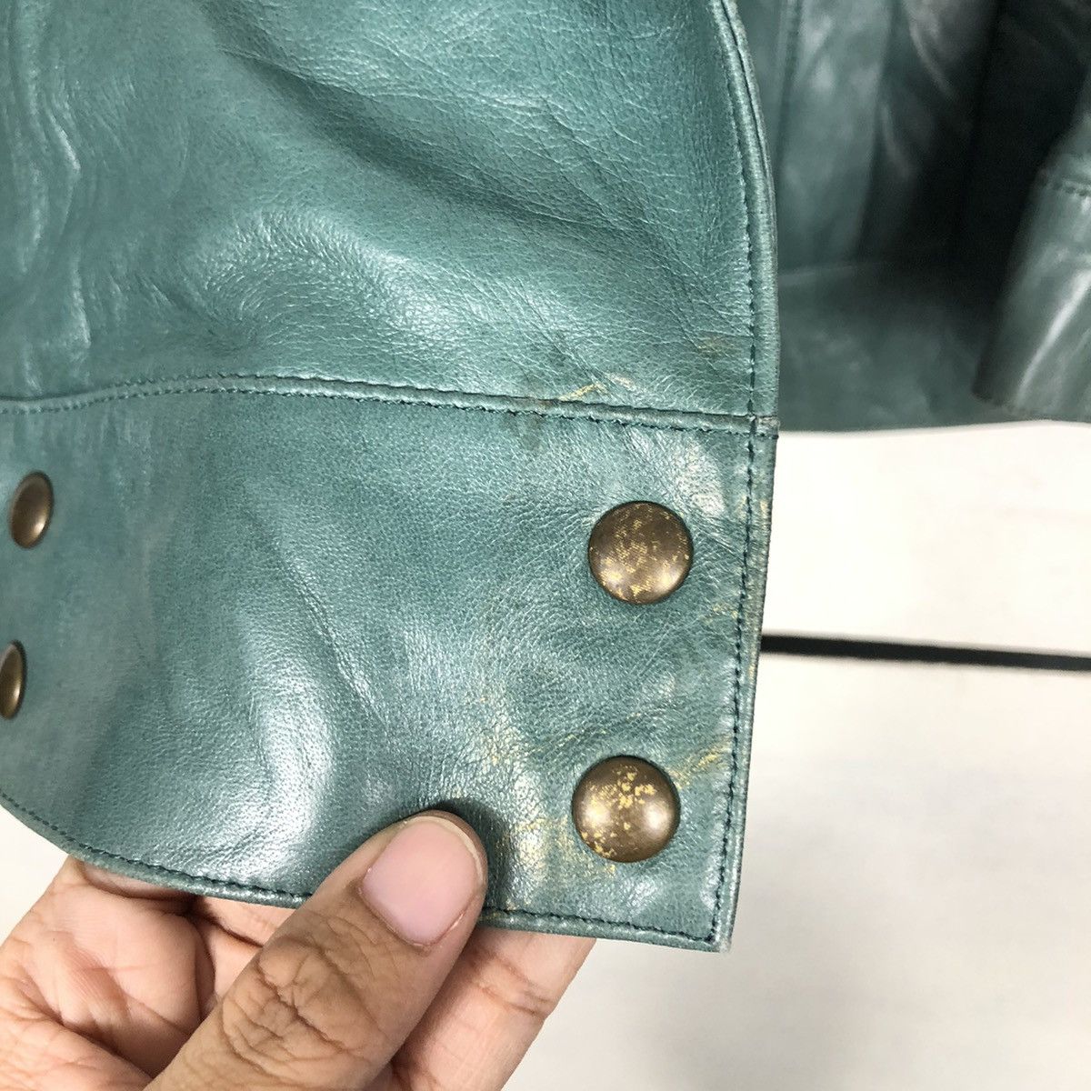 Japanese Brand 📌Vintage Biker Bomber Leather Jacket Cizenne Issey Miyake Size US M / EU 48-50 / 2 - 17 Thumbnail