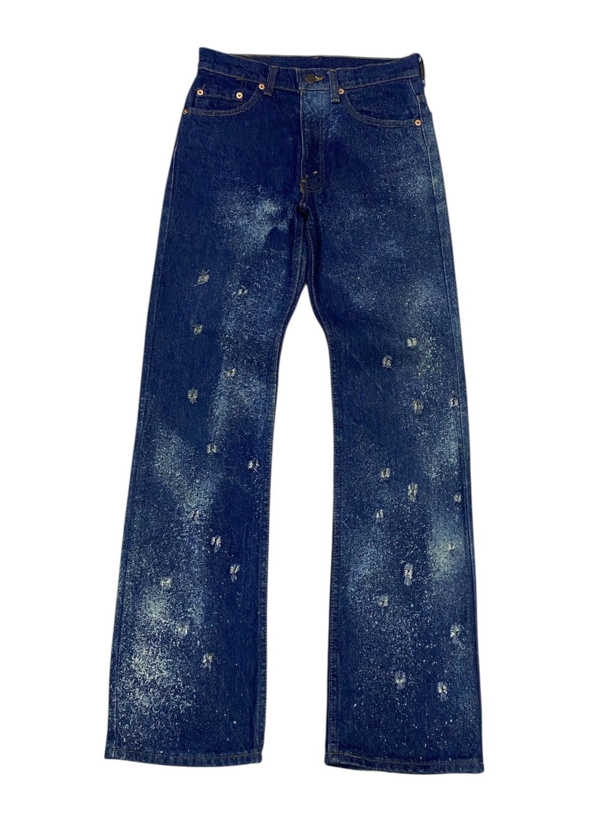 Levi's Vintage 80s Levi’s Galactic Wash Distressed Denim Pants Size US 28 / EU 44 - 3 Thumbnail