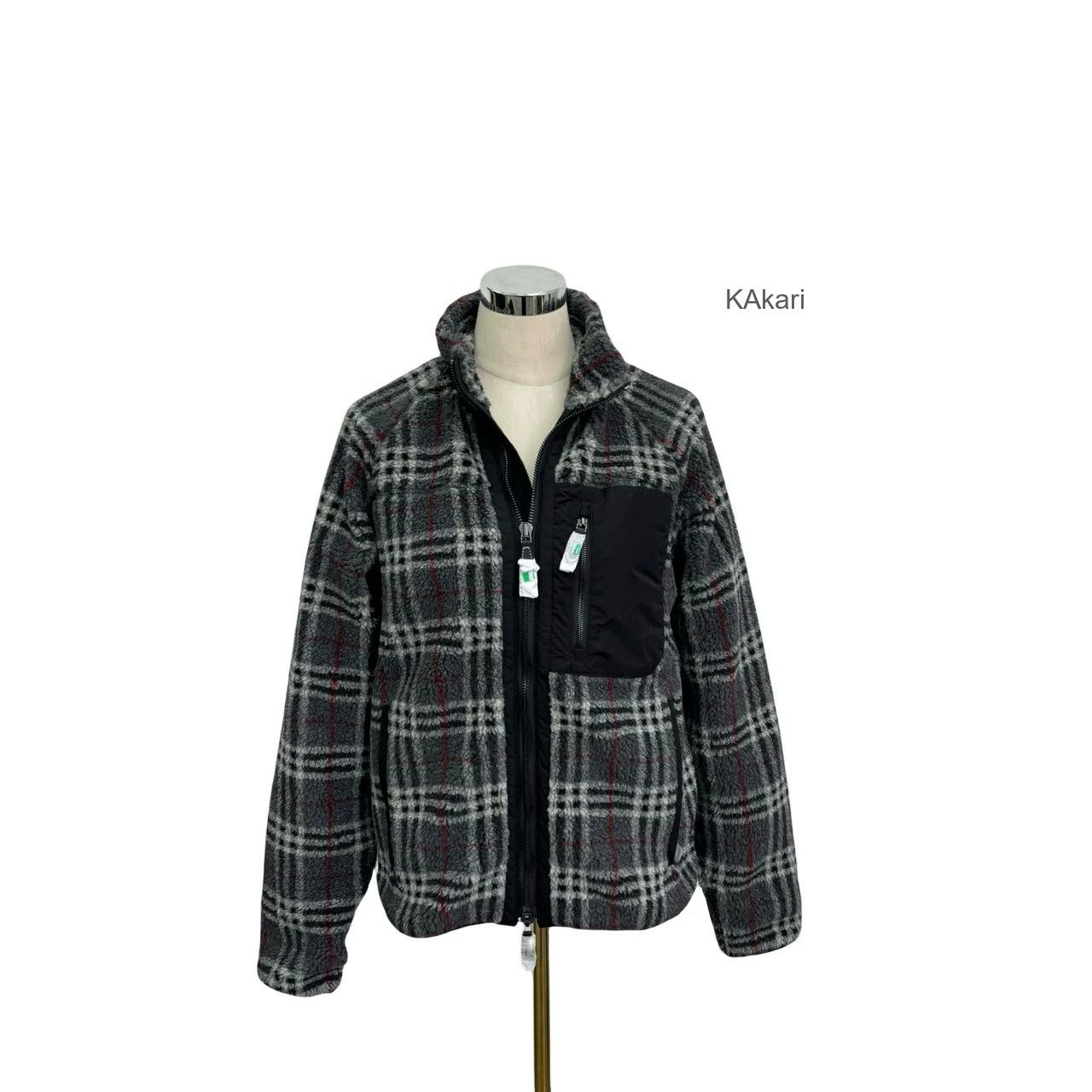 Burberry Burberry Check Fleece Jacket Size US XS / EU 42 / 0 - 6 Thumbnail