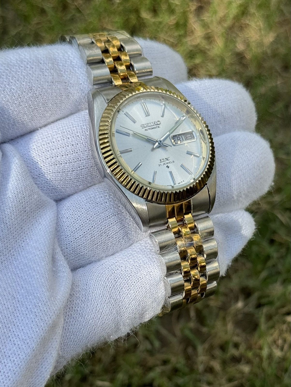 Seiko Seiko 5 DX Fluted Bezel Automatic 6309 Japanese mens Watch Size 36 - 16 Thumbnail