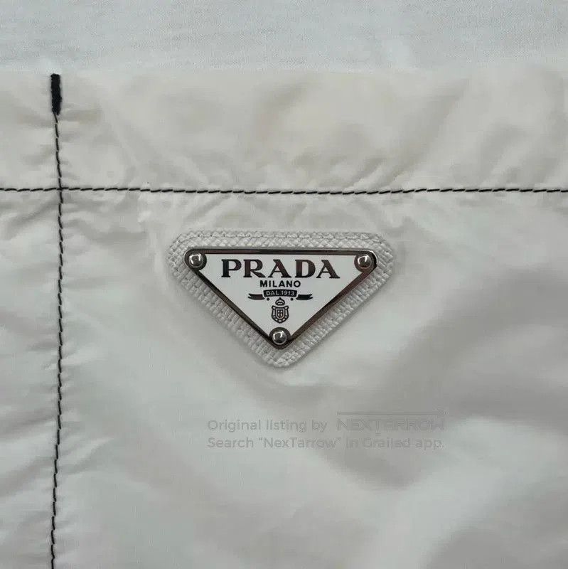 Prada Prada Summer Men's White Cotton T-Shirt. Size US M / EU 48-50 / 2 - 5 Thumbnail