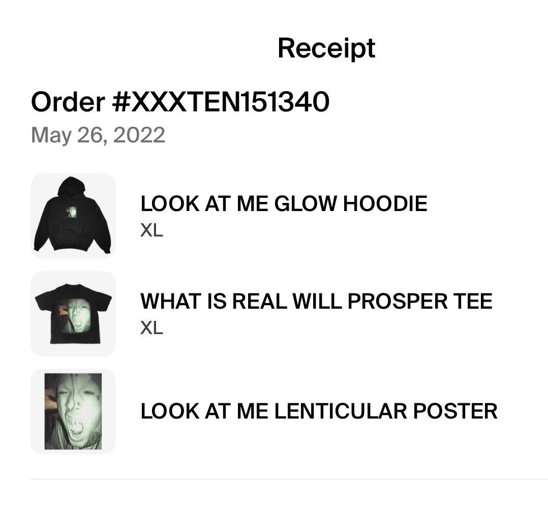Rap Tees LOOK AT ME GLOW HOODIE Size US XL / EU 56 / 4 - 8 Thumbnail