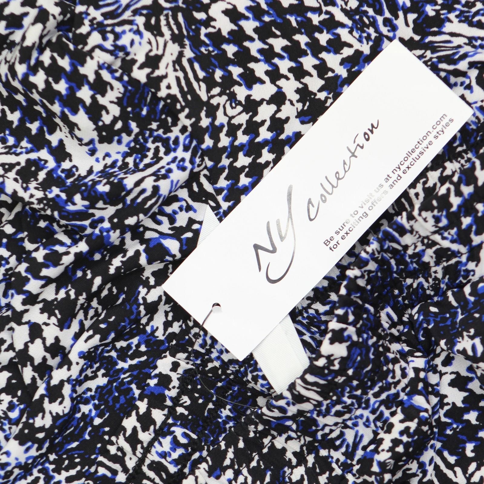 Other Nwt Ny Collection Leg Pull On Pants Navy Abstract Blue Ps Size 28" / US 6 / IT 42 - 3 Thumbnail