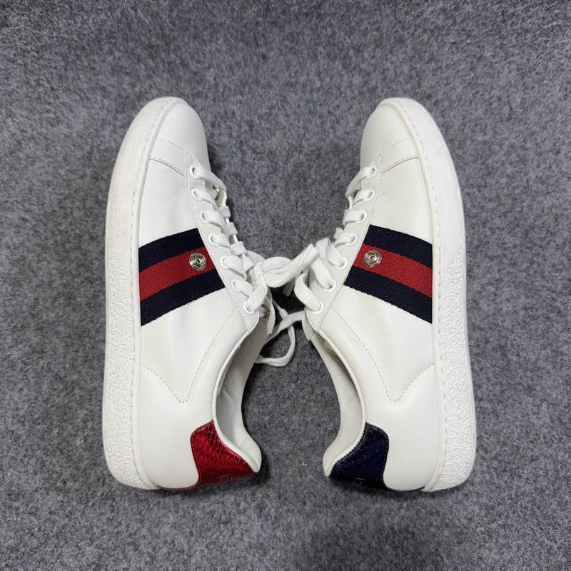 Gucci Gucci Ace Leather Casual Sneakers for Women -2508 Size US 5 / IT 35 - 7 Thumbnail