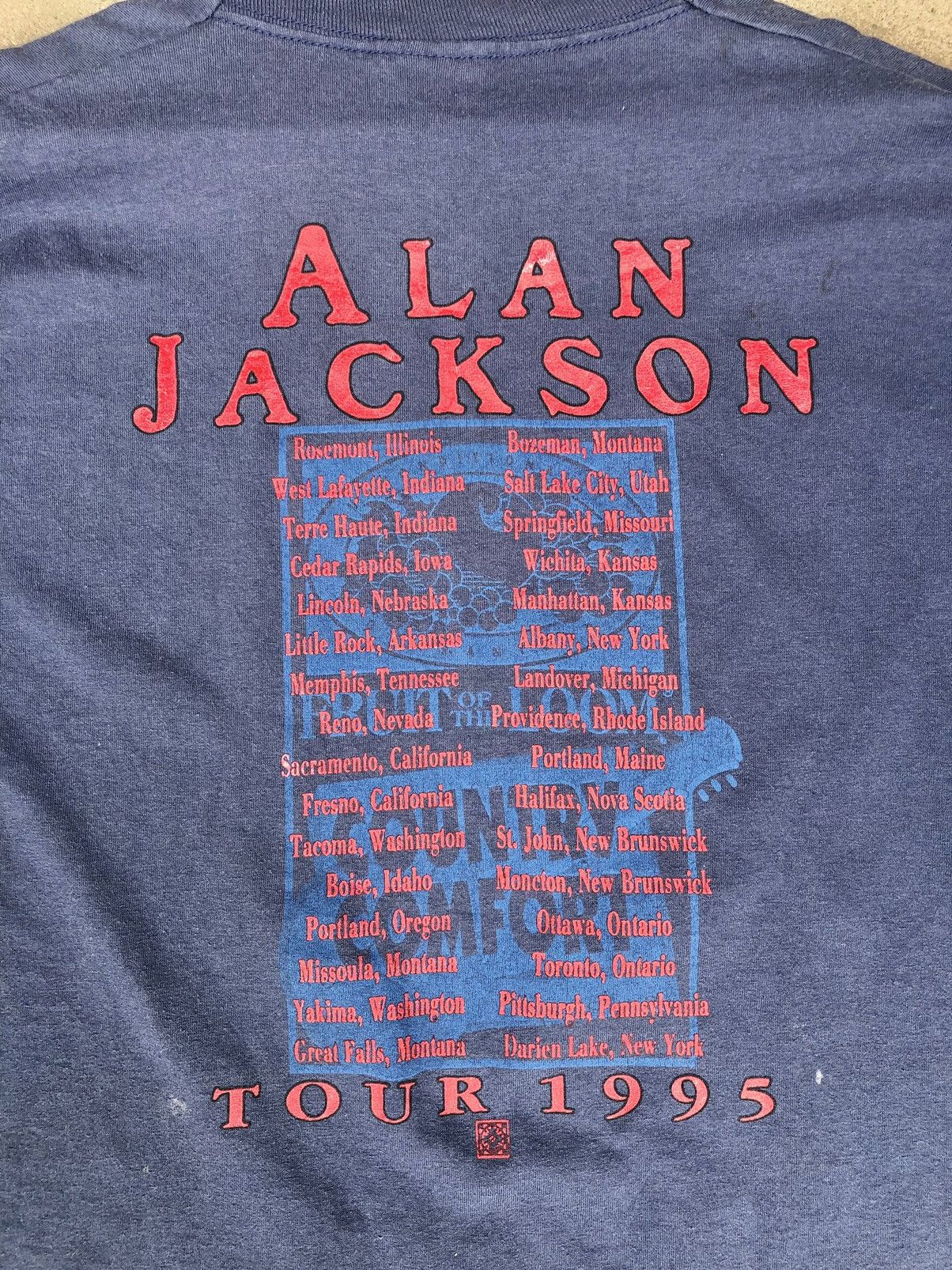 Band Tees Vintage 1995 Alan Jackson Tour tee Size US XL / EU 56 / 4 - 3 Thumbnail