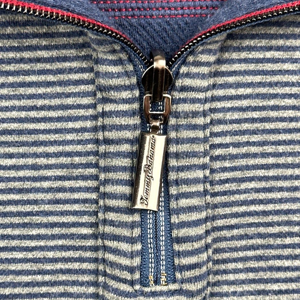 Tommy Bahama Tommy Bahama Sweater Men's Pullover Lightweight Reversible Striped Blue Gray LARGE Size US L / EU 52-54 / 3 - 5 Thumbnail