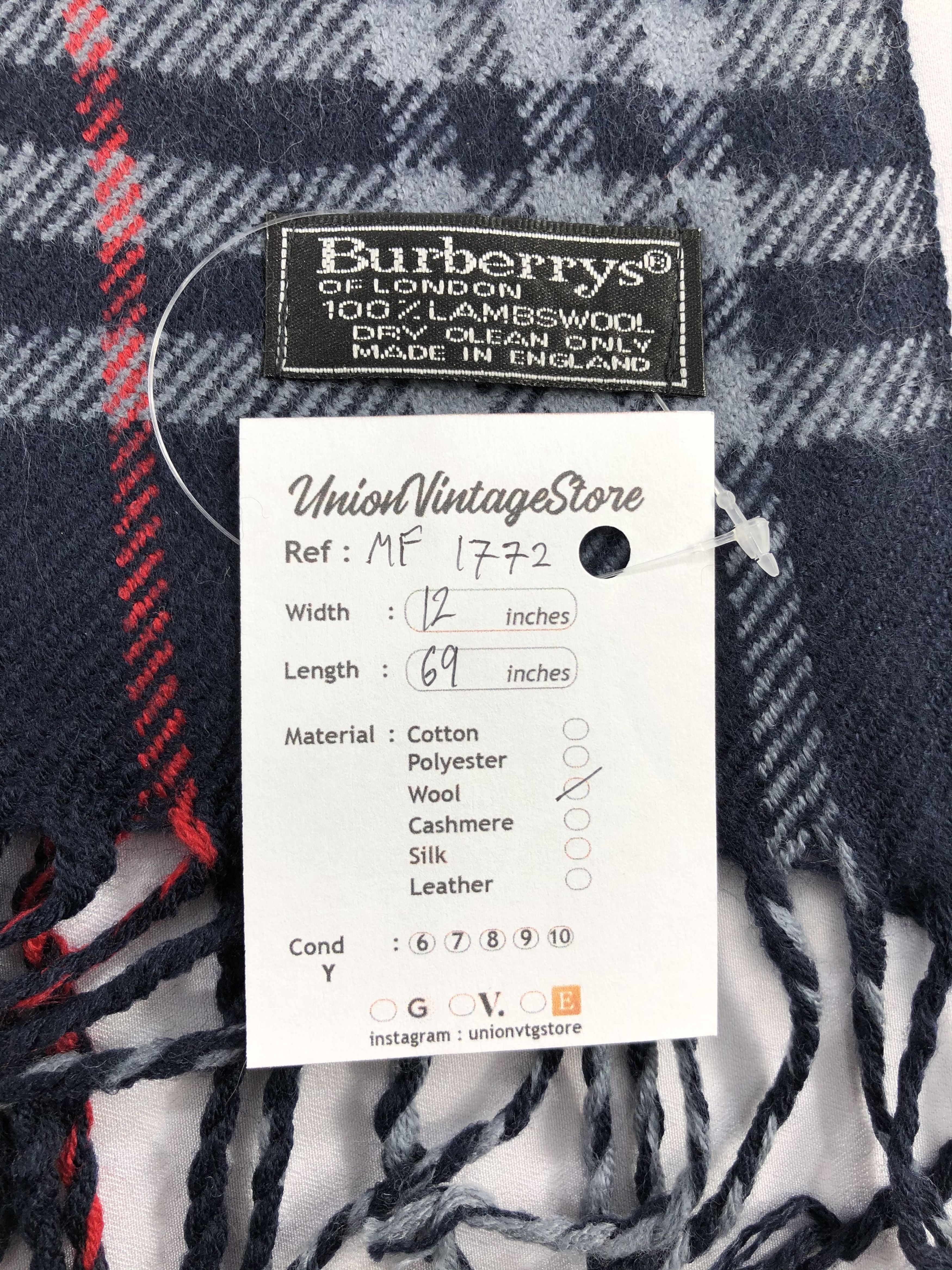 Burberry Vintage Burberry Scarf/Muffler/Neckwear MF1772 Size ONE SIZE - 5 Thumbnail