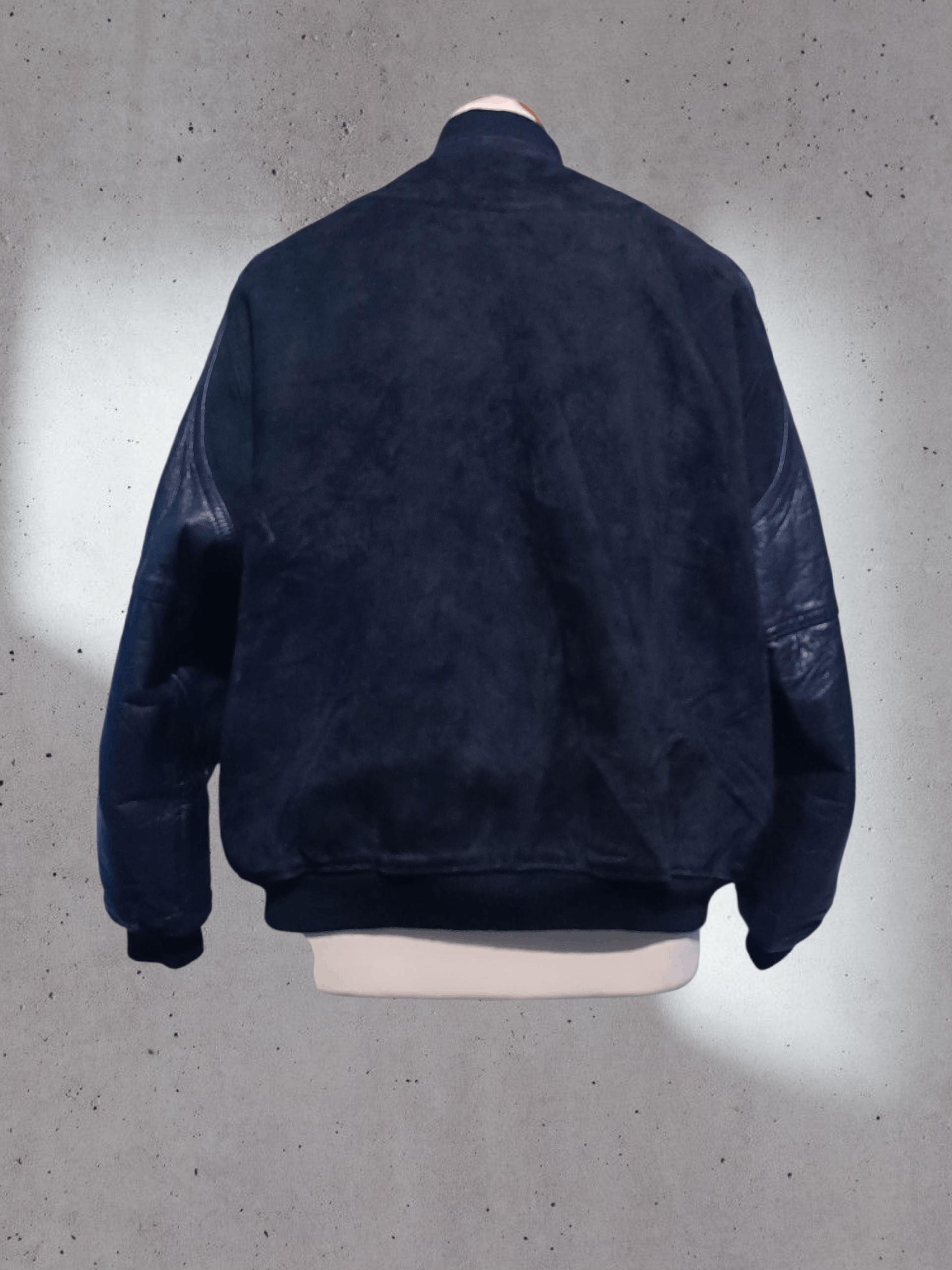 Japanese Brand Made In Japan 🇯🇵 Varsity Suede Leather Jacket Size US M / EU 48-50 / 2 - 4 Thumbnail