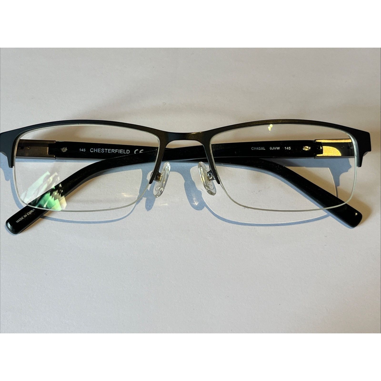 Other CHESTERFIELD CH45XL 0JVW BLACK EYEGLASSES 56-18-145 Half Rim Size ONE SIZE - 5 Thumbnail