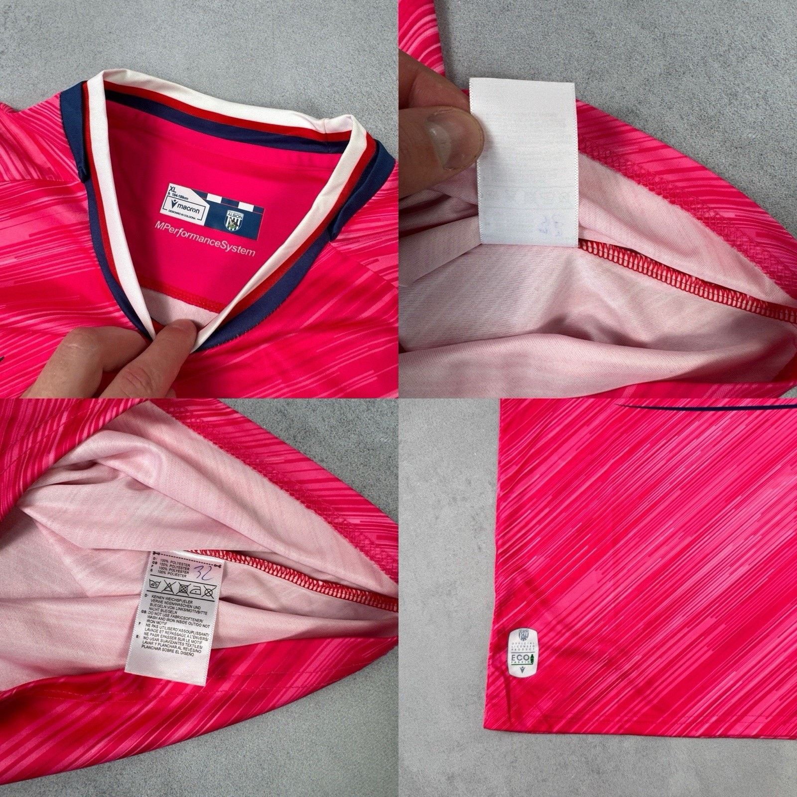 Macron West Bromwich Albion 2025-2026 Pink Soccer Jersey Size XL Size US XL / EU 56 / 4 - 23 Thumbnail