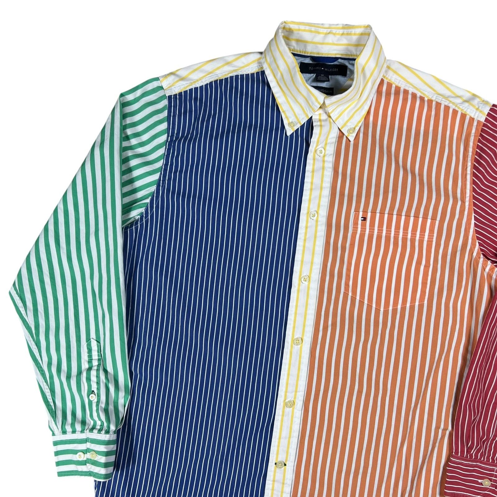 Tommy Hilfiger Y2K Tommy Hilfiger multi color two-ply cotton button down Size US M / EU 48-50 / 2 - 4 Thumbnail