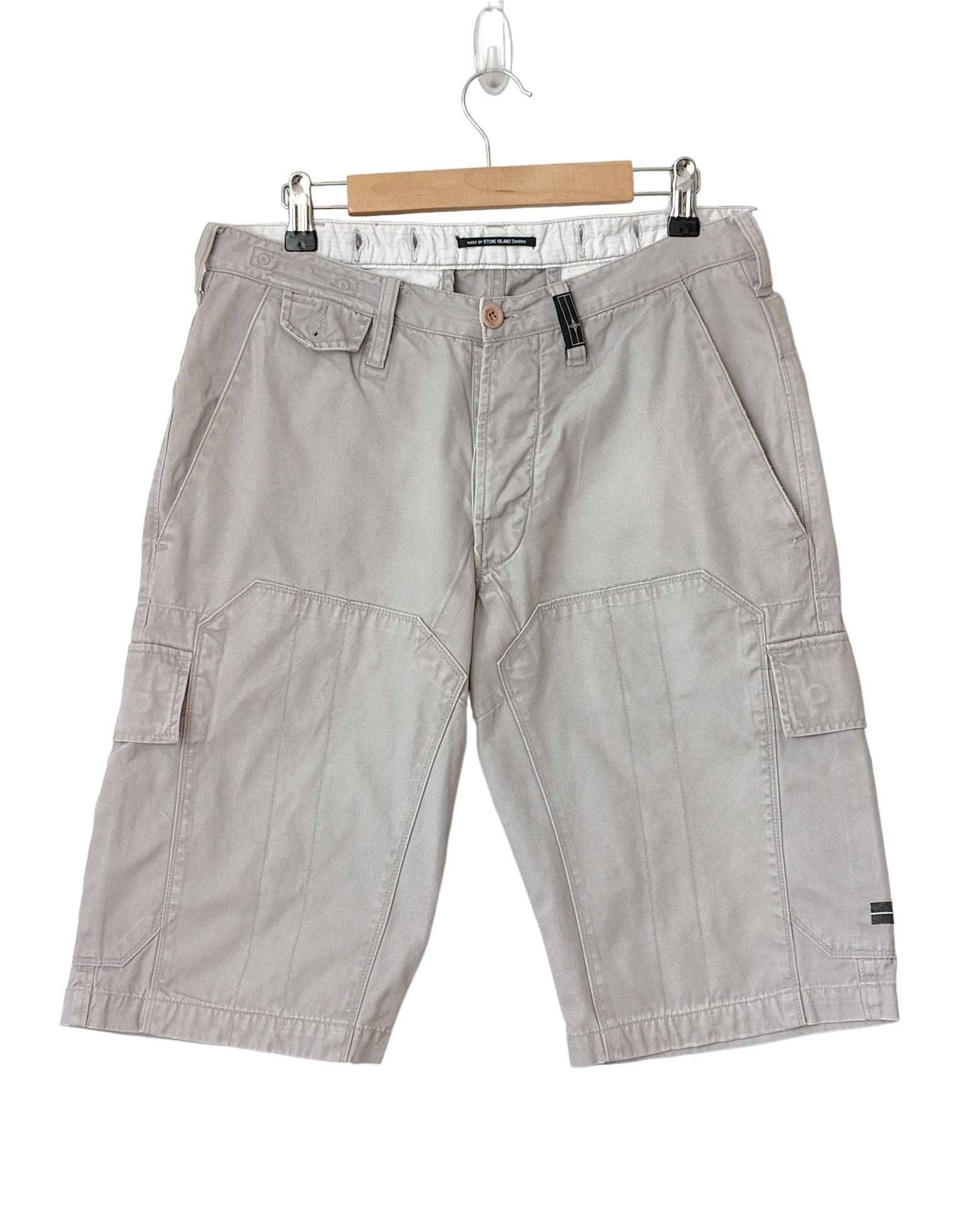 Stone Island Denims Grey Cargo Shorts RARE