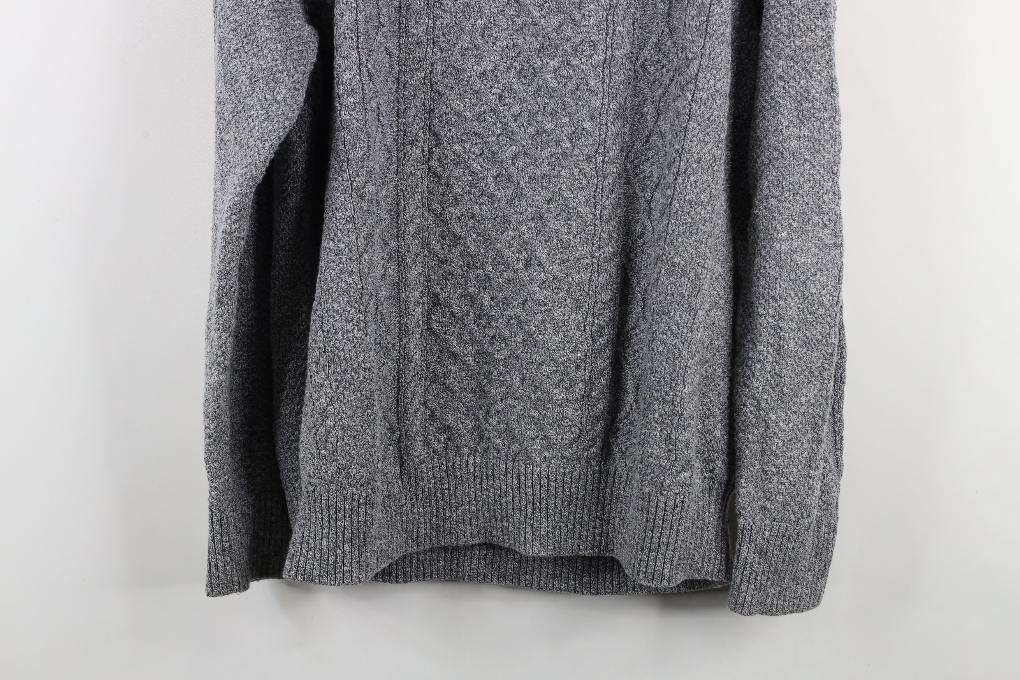 Banana Republic × Vintage Banana Republic Chunky Cable Knit Fisherman Sweater Gray Size US XL / EU 56 / 4 - 8 Thumbnail