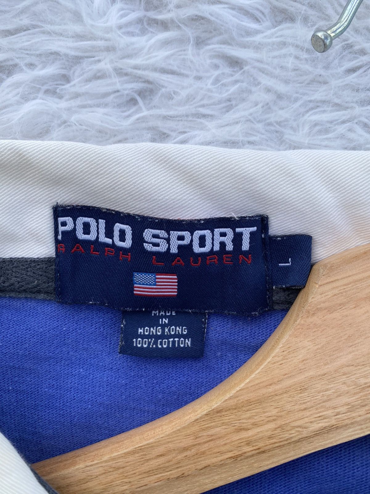 Polo Ralph Lauren Rare Vintage Polo Sport Ralph Lauren Long Sleeve Shirt Size US L / EU 52-54 / 3 - 10 Thumbnail