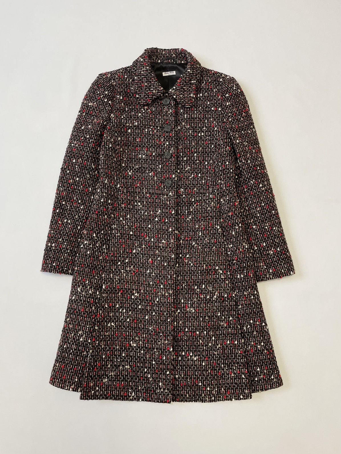 Prada A/W 18 ‘Punk Tweed Boucle’ Wool Overcoat Size S / US 4 / IT 40 - 19 Thumbnail
