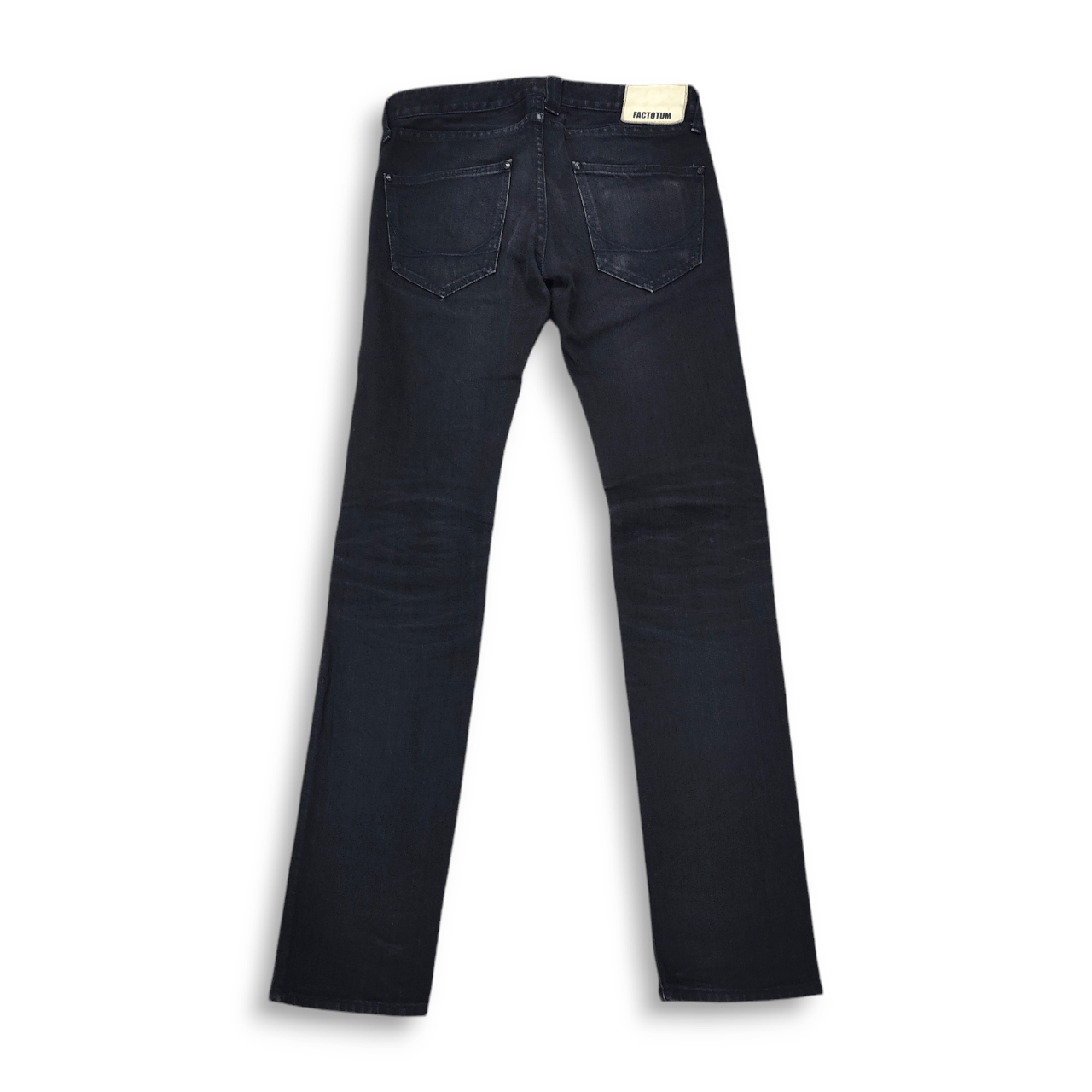 Beauty Beast × FACTOTUM × If Six Was Nine FACTOTUM Skinny Slim Fit Super Black Denim Pants Size US 31 - 15 Thumbnail