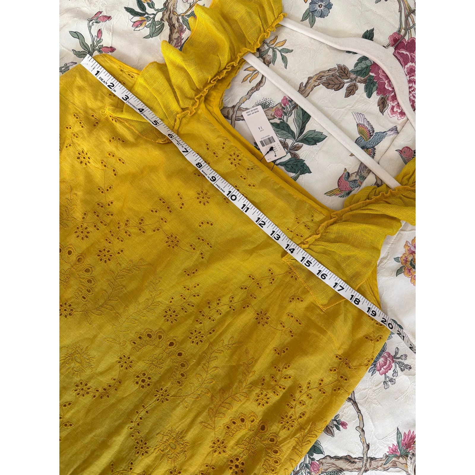 Anthropologie 0232 Anthropologie Payal Jain Fallon Eyelet Maxi Size 14 NWT Size XL / US 12-14 / IT 48-50 - 7 Thumbnail