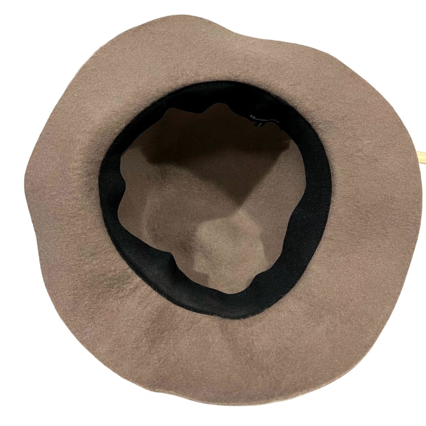 Massimo Dutti Massimo Dutti Hat Women Wool Felt Brown One Size Bucket Hat Mens Womens Girls Size ONE SIZE - 6 Thumbnail