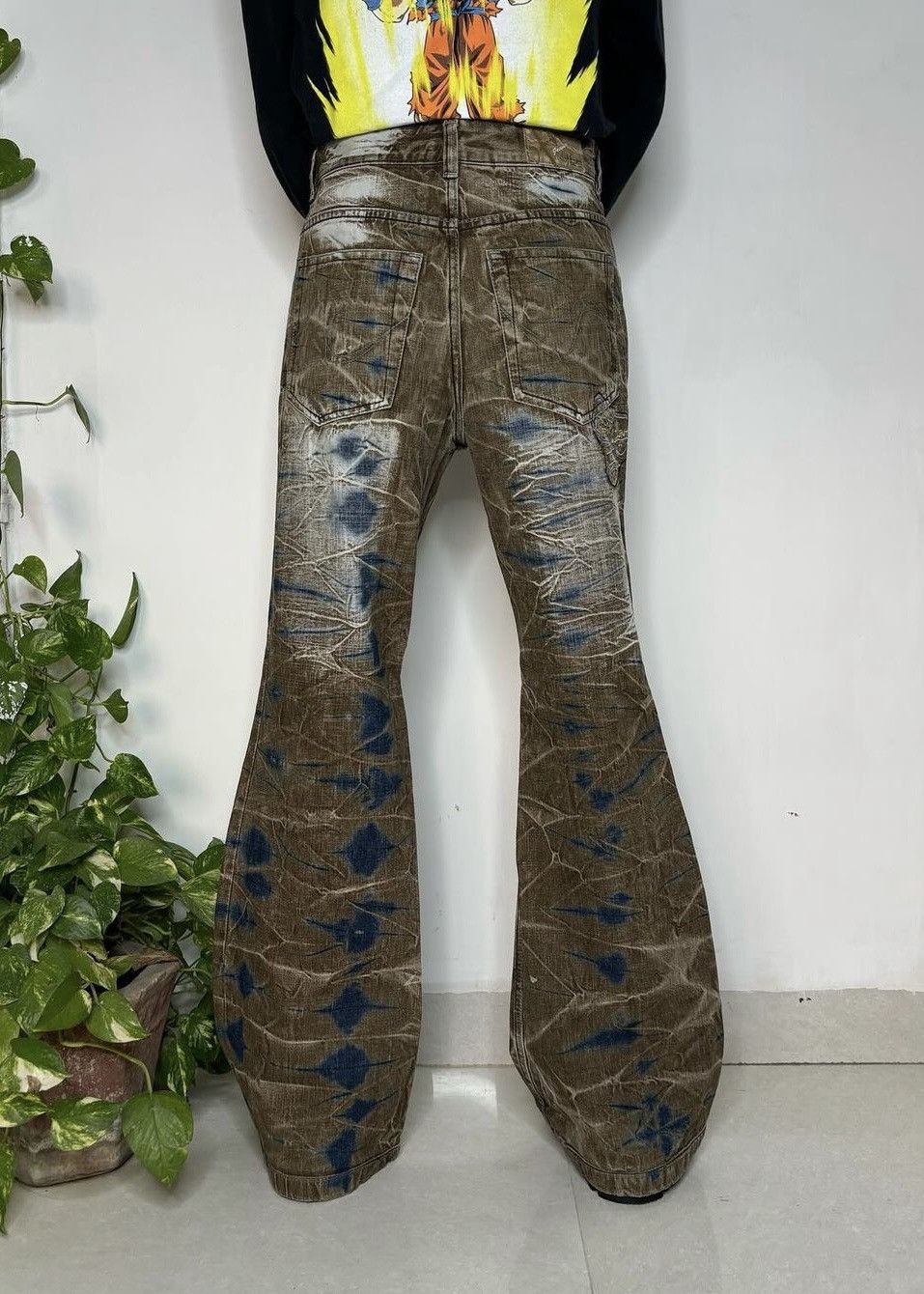 If Six Was Nine Vintage flare mud wash Japanese denim jeans. Size US 31 - 4 Thumbnail