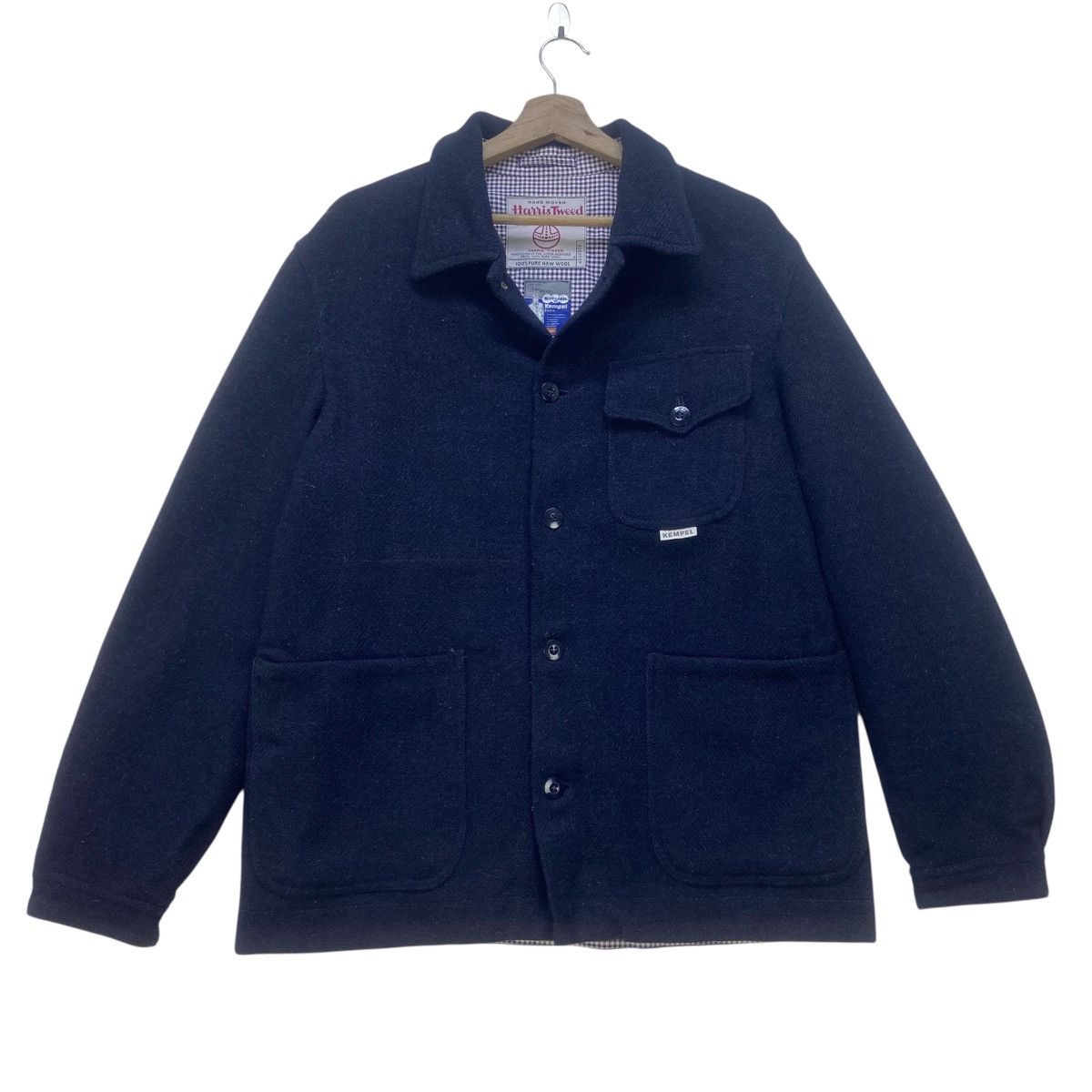 Harris Tweed Vintage Harris Tweed Blue Label Kempel Field Wool Jacket Size US S / EU 44-46 / 1 - 2 Thumbnail