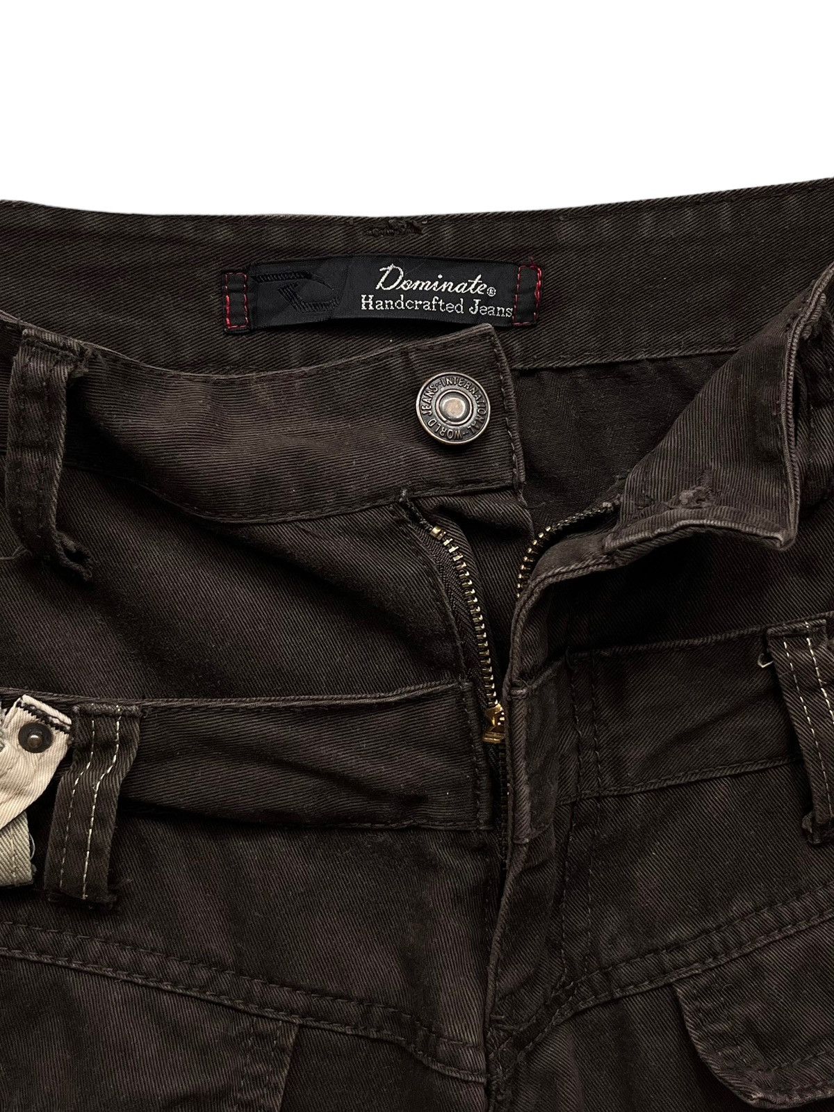 Japanese Brand DOMINATE Japanese Handcrafted Double Waist Bush Cargo Pants Size US 31 - 9 Thumbnail
