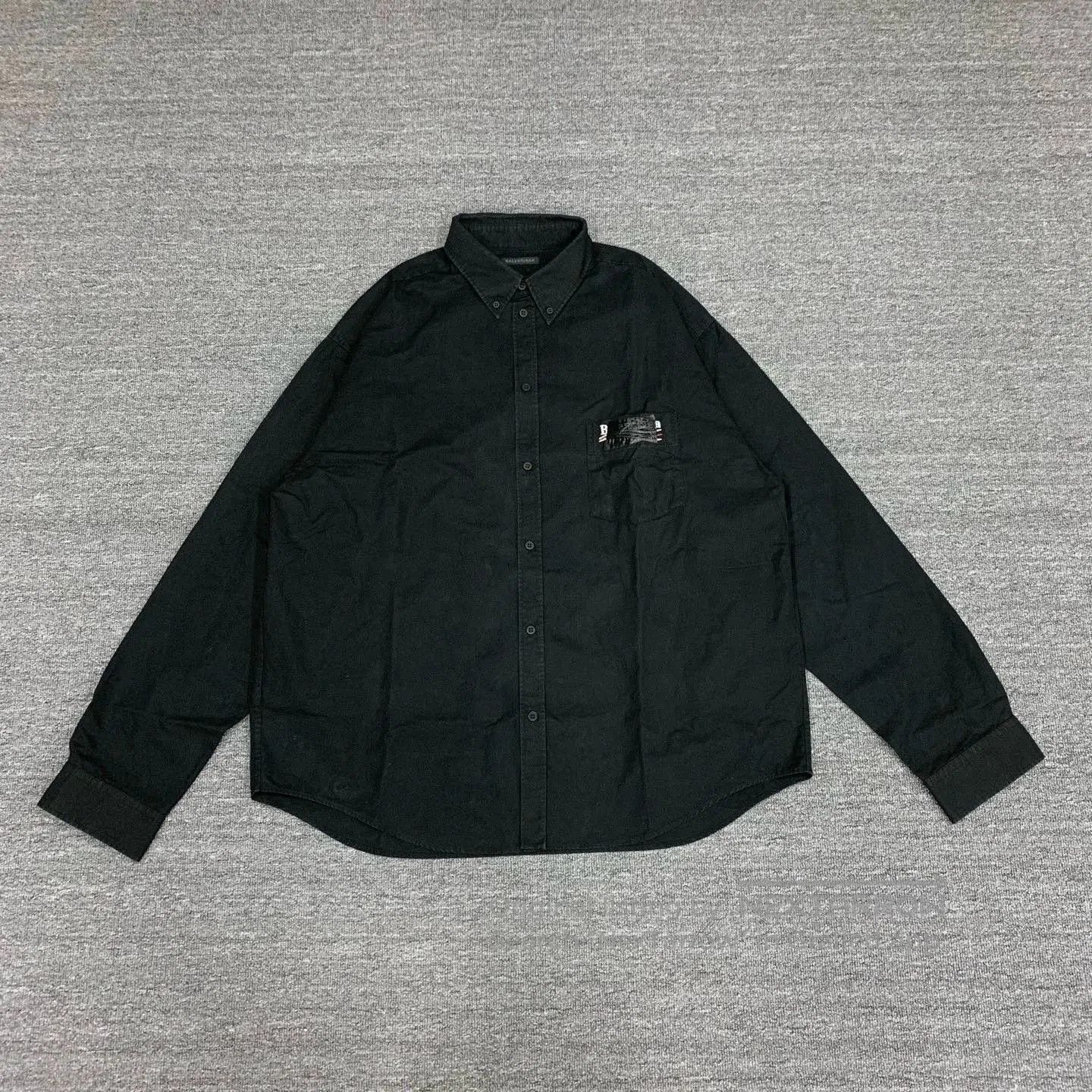 Balenciaga Balenciaga Black Tape Coke Wave Shirt Jacket. Size US S / EU 44-46 / 1 - 1 Thumbnail