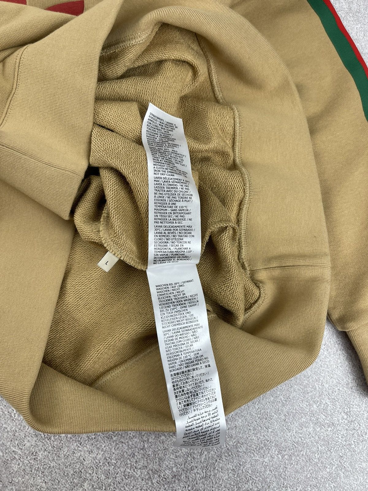 Adidas × Gucci Gucci x Adidas Cotton Sersey Sweatshirt Beige Size L Size US L / EU 52-54 / 3 - 11 Thumbnail