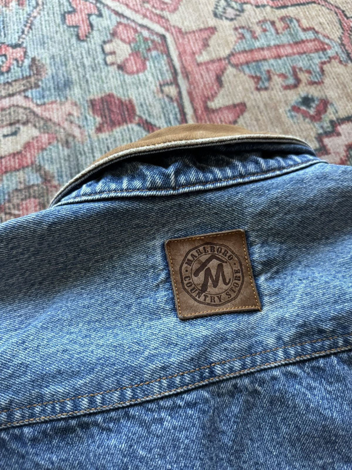 Marlboro × Vintage Marlboro denim jacket vintage USA western style Size US L / EU 52-54 / 3 - 4 Thumbnail