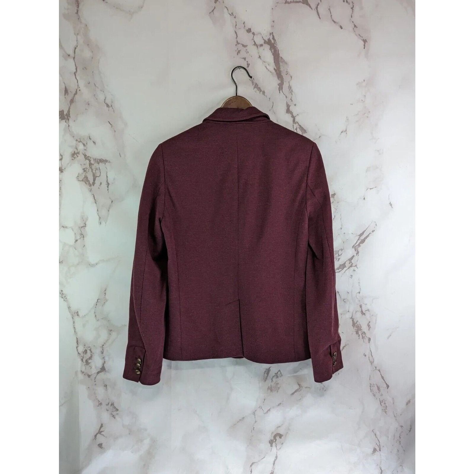 J.Crew J Crew Blazer Womens 8 Medium Red 2 Button Jacket Stretch Size M / US 6-8 / IT 42-44 - 5 Thumbnail
