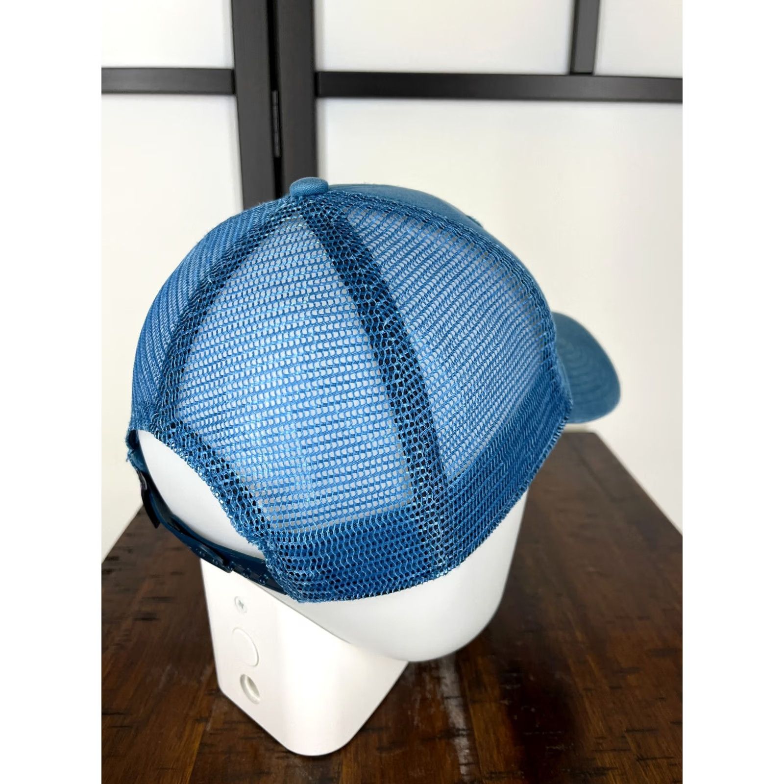 Patagonia Patagonia Hat Cap Snap Back Adult One Size Blue Twill Trucker Embroider Peaks Fitz Roy Men Snapback Hat Blue Size ONE SIZE - 7 Thumbnail