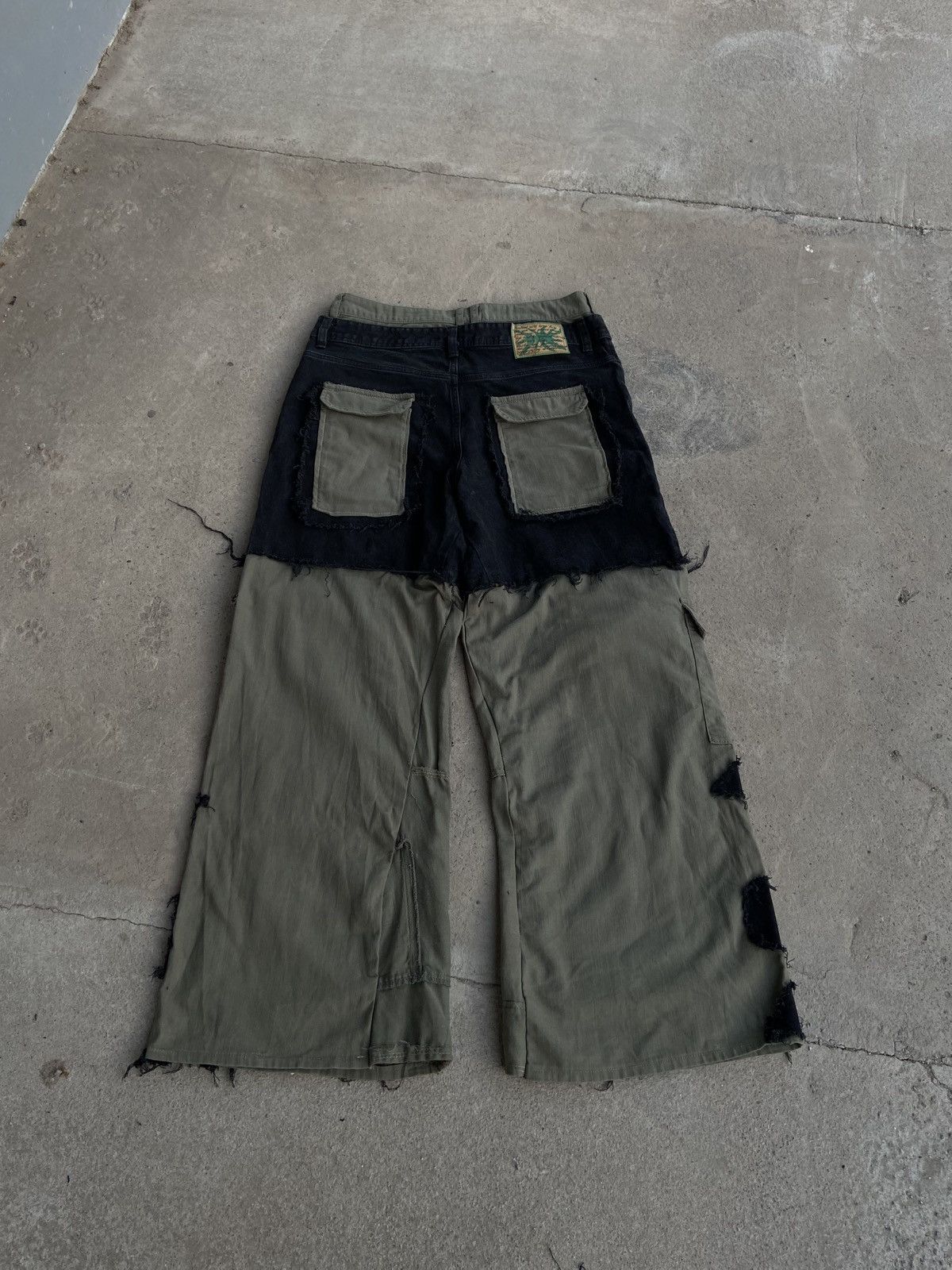 Japanese Brand 1of1 Dual denim cargo pants Size US 32 / EU 48 - 2 Thumbnail
